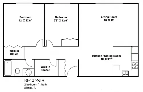 Floor plan Begonia