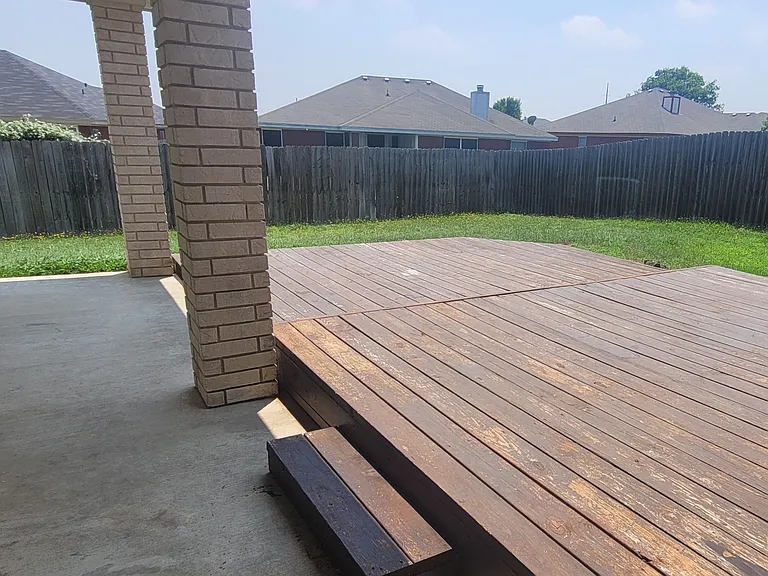 Backyard deck