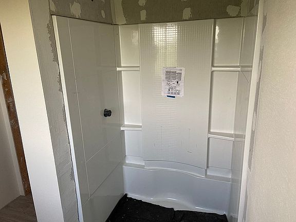 New shower in main bathroom