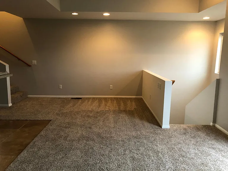 Open concept dining area and living room