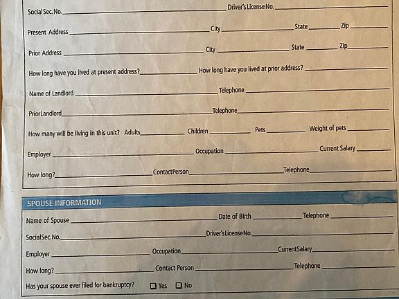 One page application