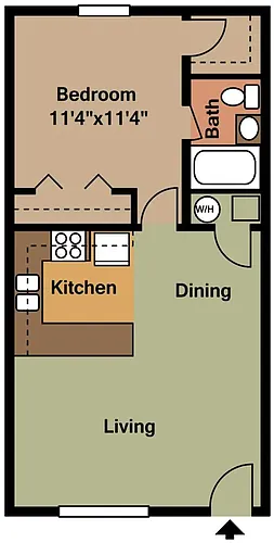 Floor plan One Bedroom
