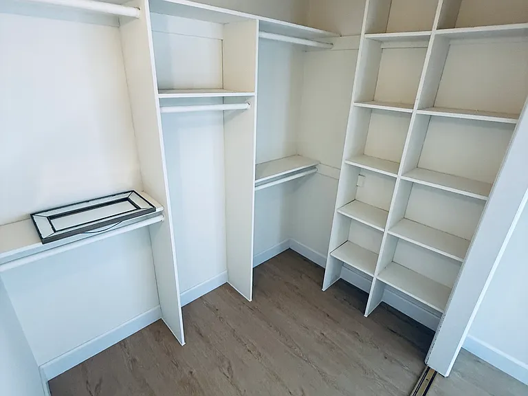 Master walk-in closet