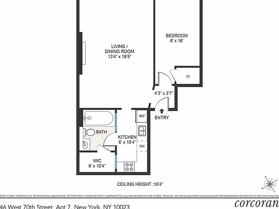 2nd image of 46 W 70th St APT 7