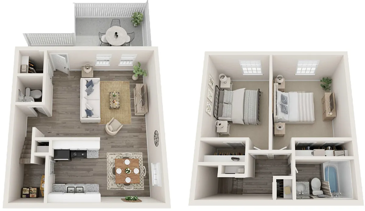 Floor plan The Aspen Townhome