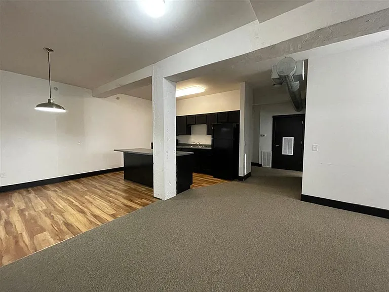 Modern overhead lighting in a unit at 3 Points Loft.