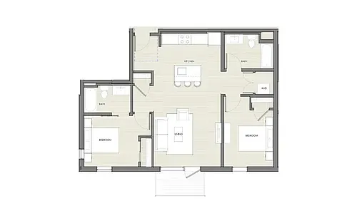 Floor plan Two Bedroom A