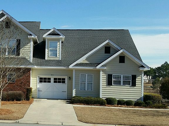Front view of townhome