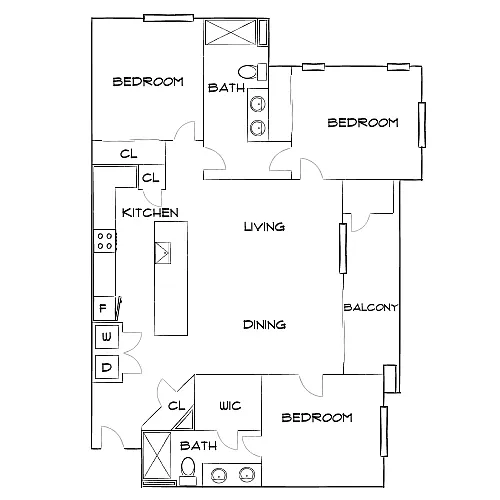 Floor plan Design 3B