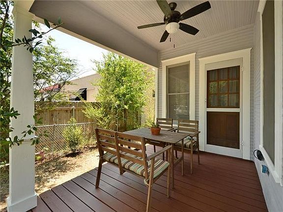 Front porch off primary bedroom
