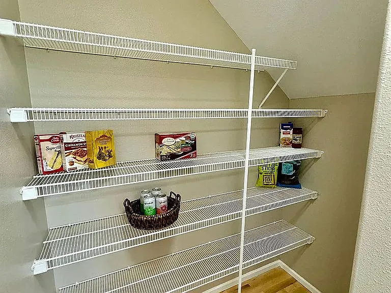 large walk in pantry in the kitchen