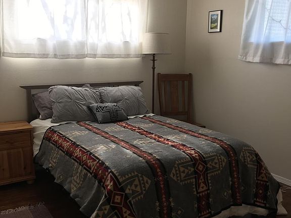 One of three bedrooms