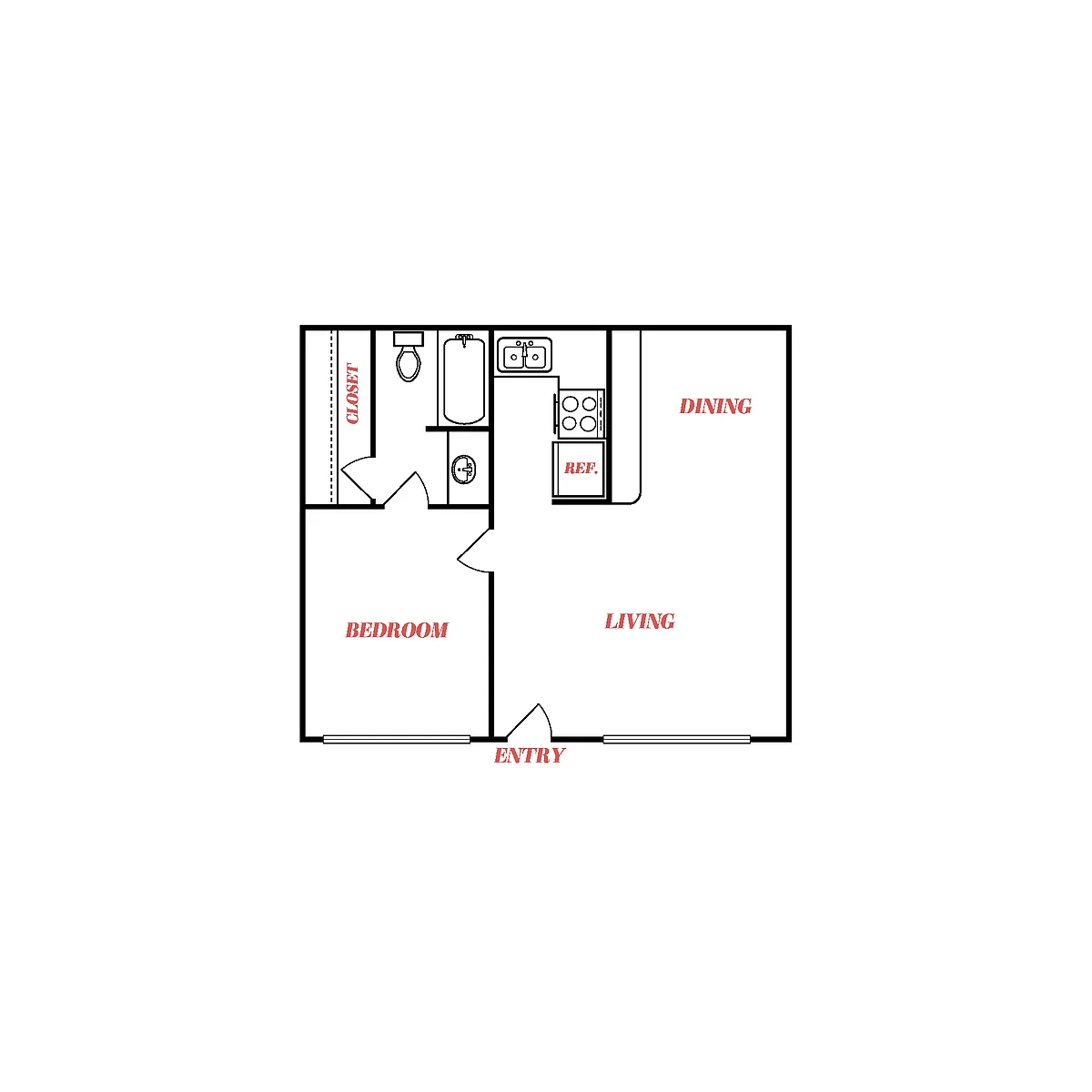 Floor plan A2 Renovated
