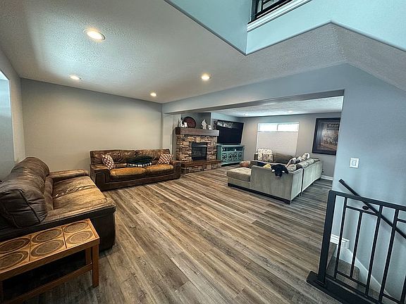 Entry and family room