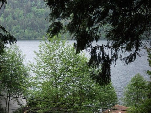 View of lake off of the deck