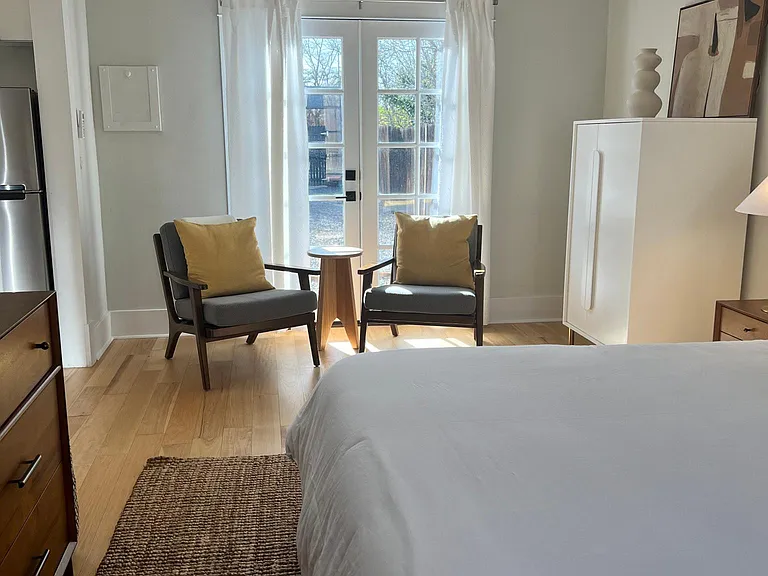 Seating in the bedroom.