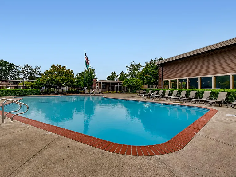 The Community Outdoor Swimming Pool at Morningtree Park Apartments