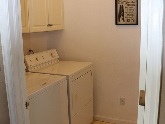 Laundry off living room