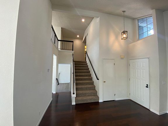 Entry with front door view