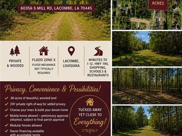 60356 S Mill Rd, Lacombe, LA 70445