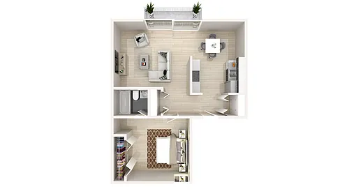 Floor plan 1 X 1
