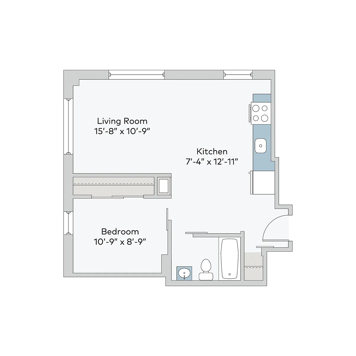 Floor plan prkc-1bT12