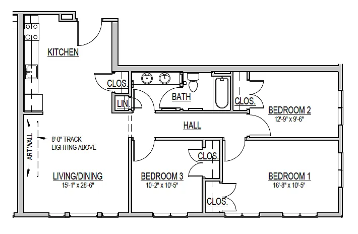 Floor plan 3 Bedroom