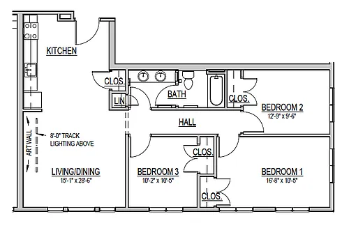 Floor plan 3 Bedroom