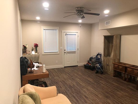 Living room and front door