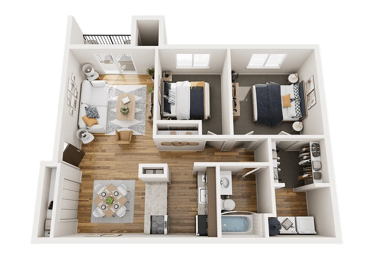 Floor plan 2BWD