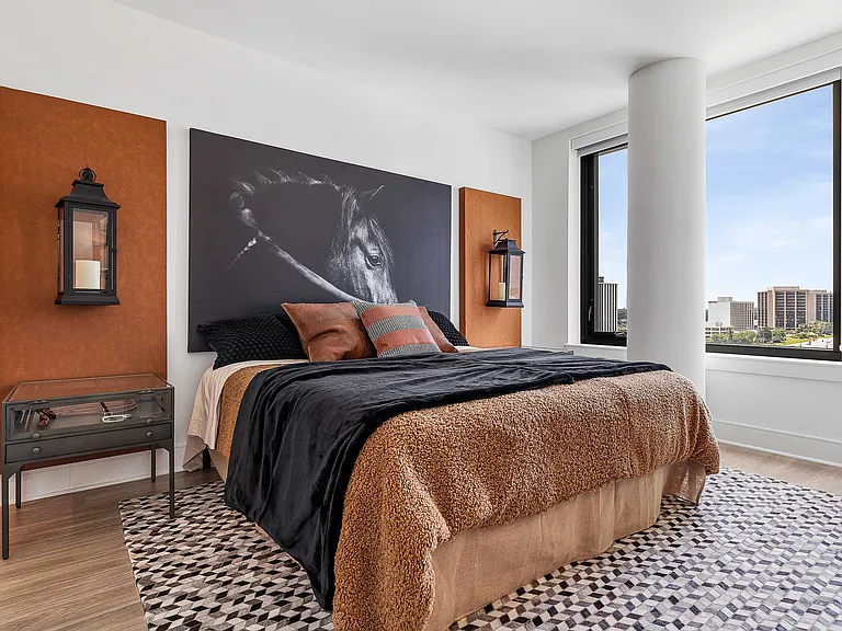 Sleep in style_modern textures meet elevated views.