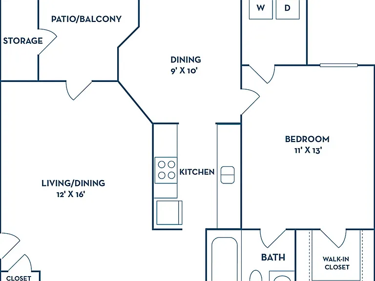 1 Bedroom | 1 Bath | 893 SF 1 Bedroom | 1 Bath | 893 SF