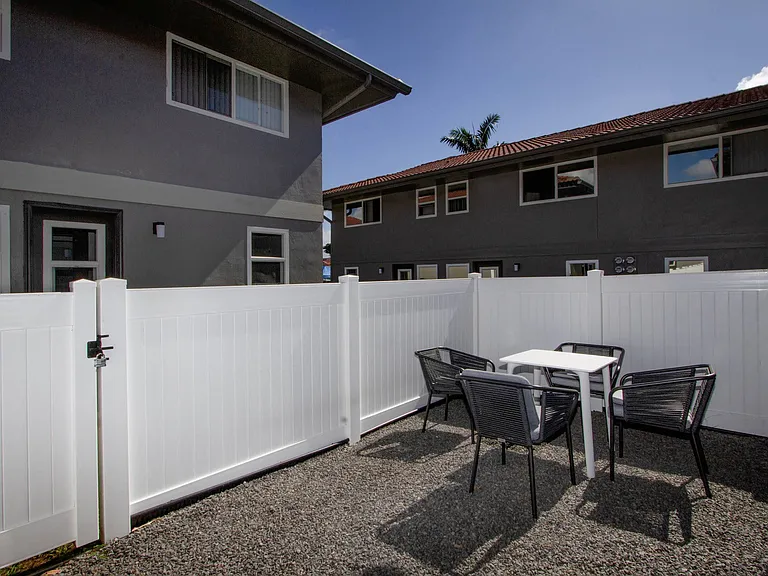 Private outdoor space at Mala Grove in Waipahu, HI