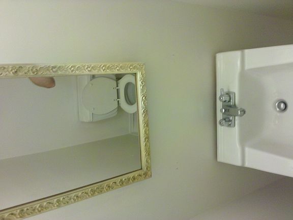 downstairs bath for guests.