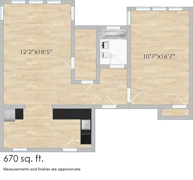 Floor plan 1352 N. Austin