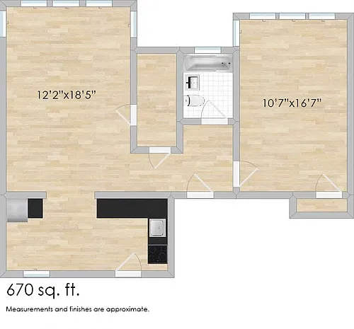 Floor plan 1352 N. Austin