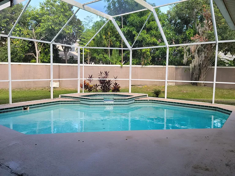 Pool andd Back area
