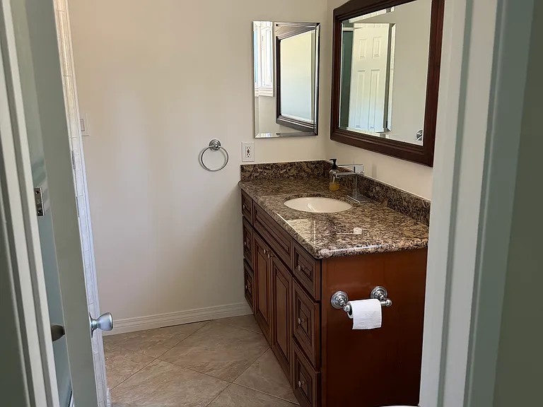 Hallway bathroom
