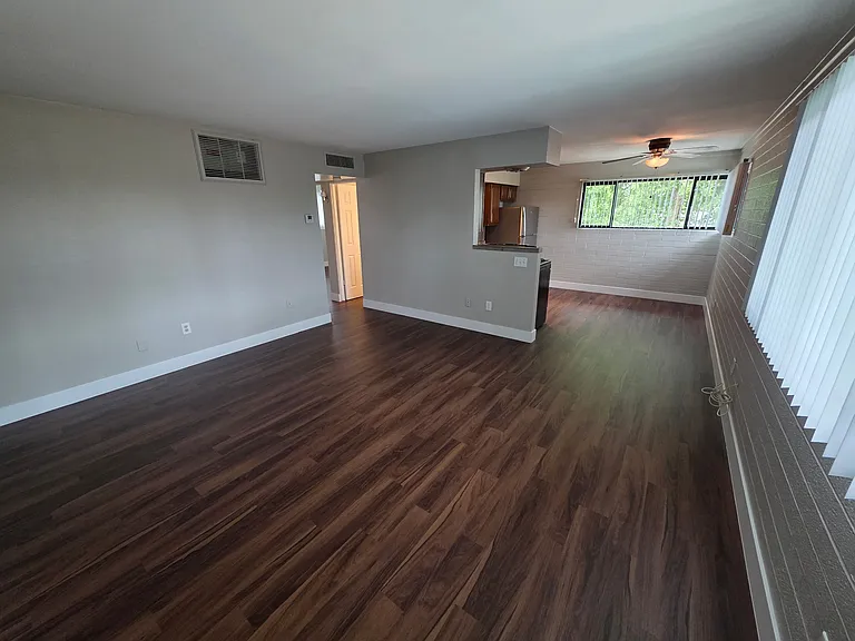 living room view from front door