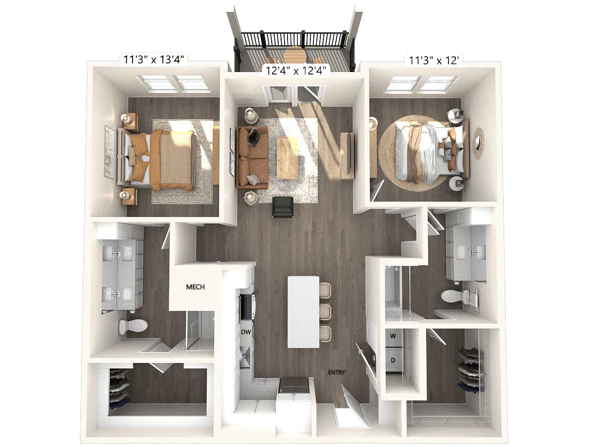 Floor plan B1-1247sf