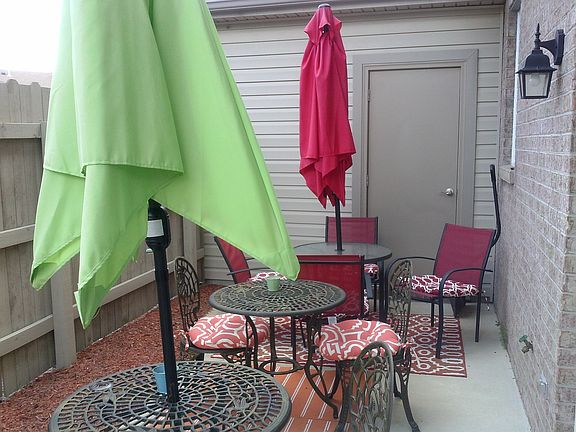 Patio Area with Storage Shed