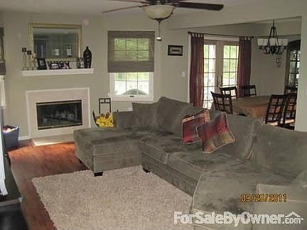 Living Room with Fireplace