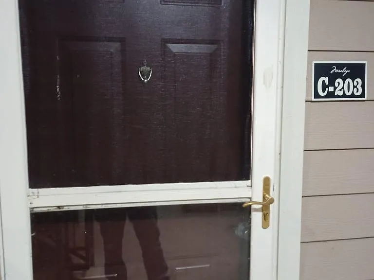 Front door to unit