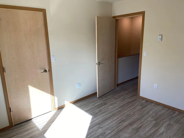 Front bedroom, closet off to the left
