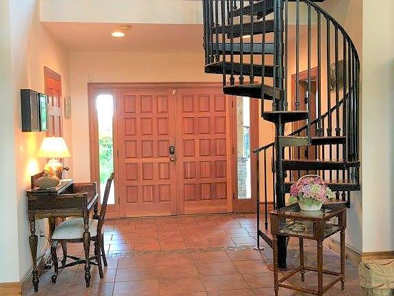 spiral stairs and loft