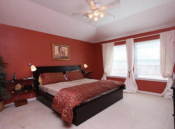  Romantic master suite provides a peaceful space to retreat to at the end of a hard day