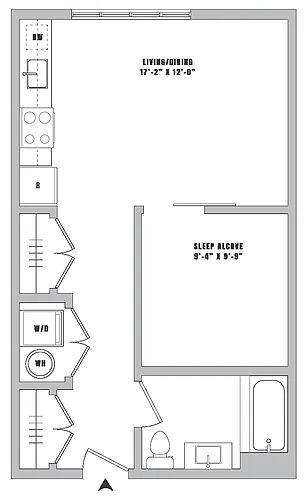 Floor plan Studio-S8