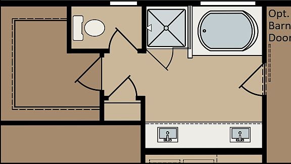 Tisbury - Deluxe Master Bath Option