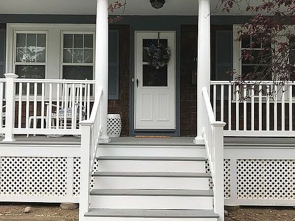 upgraded entry and porch