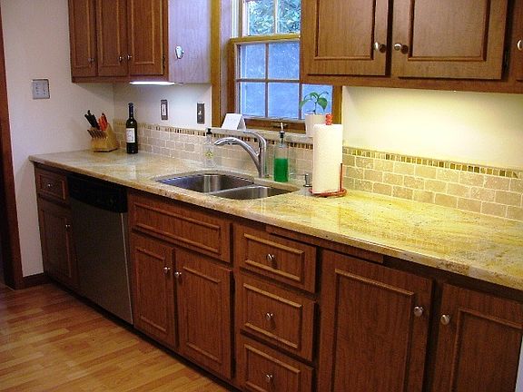 Kitchen, granite, undermount SS sink